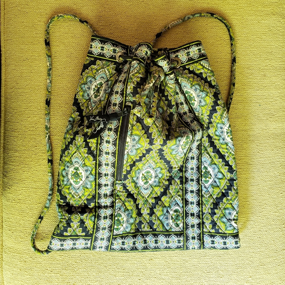 EUC Vera Bradley Cambridge Drawstring Backpack